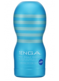 Мастурбатор с охлаждающей смазкой TENGA Original Vacuum Cup Cool - Tenga - в Коврове купить с доставкой