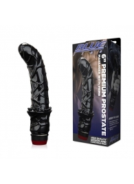 Черный вибромассажер простаты 6  Premium Prostate Massager - BlueLine - в Коврове купить с доставкой