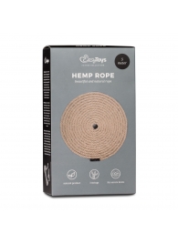 Пеньковая веревка для связывания Hemp Rope - 5 м. - Easy toys - купить с доставкой в Коврове