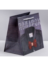 Ламинированный квадратный пакет «Мужской стиль» - 14 х 14 х 9 см. - Сима-Ленд - купить с доставкой в Коврове