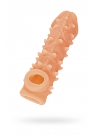 Телесная закрытая насадка с пупырышками Cock Sleeve Size S - 13,8 см. - KOKOS - в Коврове купить с доставкой