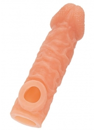 Телесная закрытая насадка с шершавой головкой Cock Sleeve Size S - 13,8 см. - KOKOS - в Коврове купить с доставкой