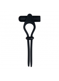 Черное эрекционное лассо с вибропулей Black Tie Affair - Zero Tolerance - в Коврове купить с доставкой