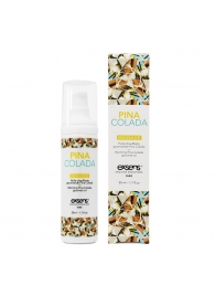 Разогревающее массажное масло с ароматом пина колада Gourmet Pina Colada - 50 мл. - Exsens - купить с доставкой в Коврове