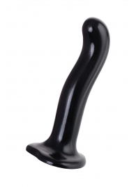 Черный стимулятор для пар P G-Spot Dildo Size M - 18 см. - Strap-on-me - в Коврове купить с доставкой