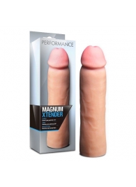 Телесная фаллическая насадка на пенис Magnum Xtender - 23 см. - Blush Novelties - в Коврове купить с доставкой