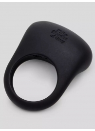 Черное эрекционное виброкольцо Sensation Rechargeable Vibrating Love Ring - Fifty Shades of Grey - в Коврове купить с доставкой