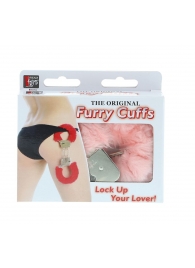 Металлические наручники с розовой меховой опушкой METAL HANDCUFF WITH PLUSH PINK - Dream Toys - купить с доставкой в Коврове