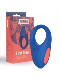 Синее эрекционное кольцо RRRING First Date Cock Ring - FeelzToys - в Коврове купить с доставкой