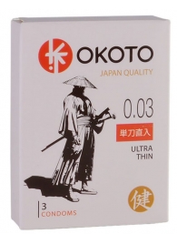 Ультратонкие презервативы OKOTO Ultra Thin - 3 шт. - Sitabella - купить с доставкой в Коврове