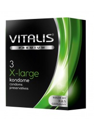 Презервативы увеличенного размера VITALIS PREMIUM x-large - 3 шт. - Vitalis - купить с доставкой в Коврове