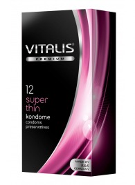 Ультратонкие презервативы VITALIS PREMIUM super thin - 12 шт. - Vitalis - купить с доставкой в Коврове