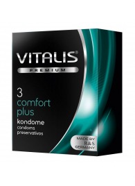 Контурные презервативы VITALIS PREMIUM comfort plus - 3 шт. - Vitalis - купить с доставкой в Коврове