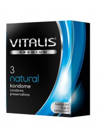 Классические презервативы VITALIS PREMIUM natural - 3 шт. - Vitalis - купить с доставкой в Коврове