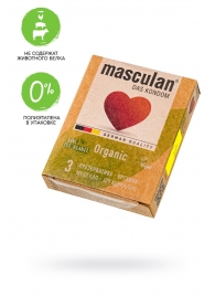 Экологически чистые презервативы Masculan Organic - 3 шт. - Masculan - купить с доставкой в Коврове