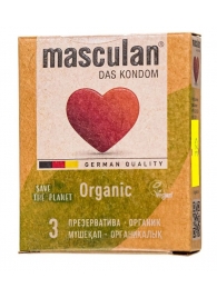 Экологически чистые презервативы Masculan Organic - 3 шт. - Masculan - купить с доставкой в Коврове