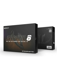 Черный вибромассажер простаты Nexus Simul8 Stroker Edition с кольцами для пениса и мошонки - Nexus Range - в Коврове купить с доставкой