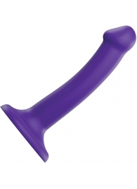 Фиолетовый фаллоимитатор-насадка Strap-On-Me Dildo Dual Density size S - 17 см. - Strap-on-me - купить с доставкой в Коврове