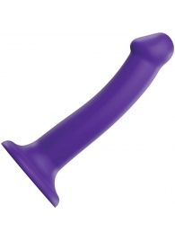 Фиолетовый фаллоимитатор-насадка Strap-On-Me Dildo Dual Density size M - 18 см. - Strap-on-me - купить с доставкой в Коврове