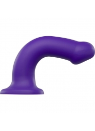 Фиолетовый фаллоимитатор-насадка Strap-On-Me Dildo Dual Density size L - 19 см. - Strap-on-me - купить с доставкой в Коврове