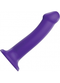 Фиолетовый фаллоимитатор-насадка Strap-On-Me Dildo Dual Density size L - 19 см. - Strap-on-me - купить с доставкой в Коврове