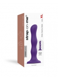 Фиолетовая насадка Strap-On-Me Dildo Geisha Balls size XL - Strap-on-me - купить с доставкой в Коврове