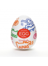 Мастурбатор-яйцо Keith Haring EGG STREET - Tenga - в Коврове купить с доставкой