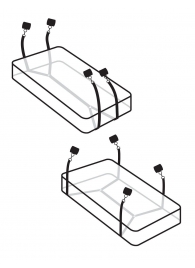 Фиксаторы для кровати WRAPAROUND MATTRESS RESTRAIN - Pipedream - купить с доставкой в Коврове