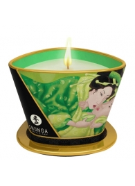 Массажная свеча Exotic Green Tea с ароматом зелёного чая - 170 мл. - Shunga - купить с доставкой в Коврове