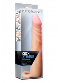 Телесная насадка на пенис Cock Xtender - 17,7 см. - Blush Novelties - в Коврове купить с доставкой