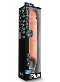 Телесная насадка-удлинитель 11.5 Inch Silicone Cock Sheath Penis Extender - 29,2 см. - Blush Novelties - в Коврове купить с доставкой