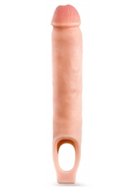 Телесная насадка-удлинитель 11.5 Inch Silicone Cock Sheath Penis Extender - 29,2 см. - Blush Novelties - в Коврове купить с доставкой