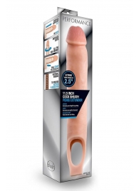 Телесная насадка на пенис 11.5 Inch Cock Sheath Penis Extender - 29,2 см. - Blush Novelties - в Коврове купить с доставкой