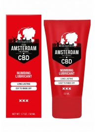 Пролонгирующий лубрикант Numbing CBD from Amsterdam - 50 мл. - Shots Media BV - купить с доставкой в Коврове