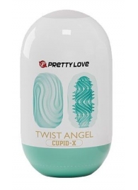 Бирюзовый мастурбатор-яйцо Twist Angel - Baile - в Коврове купить с доставкой