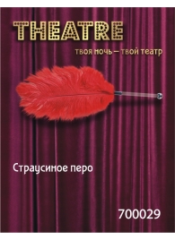 Красное страусовое пёрышко - ToyFa - купить с доставкой в Коврове