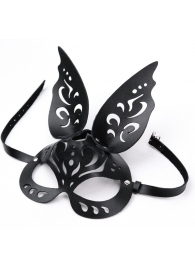 Черная ажурная маска  Зайка  с ушками - Crazy Handmade - купить с доставкой в Коврове