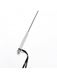 Черный кожаный стек с гладкой ручкой - 55 см. - Crazy Handmade - купить с доставкой в Коврове