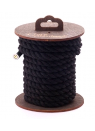 Черная хлопковая веревка для бондажа на катушке - 5 м. - Crazy Handmade - купить с доставкой в Коврове