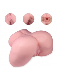 Реалистичный мастурбатор-полуторс с 2 рабочими отверстиями - S-HANDE - в Коврове купить с доставкой