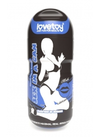 Мастурбатор-ротик с вибрацией Sex In A Can Mouth Lotus Tunnel - Lovetoy - в Коврове купить с доставкой