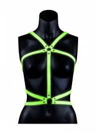 Портупея Body Harness с неоновым эффектом - размер L-XL - Shots Media BV - купить с доставкой в Коврове