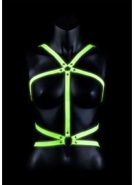 Портупея Body Harness с неоновым эффектом - размер L-XL - Shots Media BV - купить с доставкой в Коврове