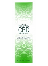 Массажное масло Natural CBD Massage Oil - 50 мл. - Shots Media BV - купить с доставкой в Коврове