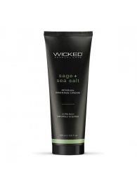 Массажный легкий крем WICKED Sage plus Sea Salt - 120 мл. - Wicked - купить с доставкой в Коврове