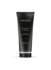 Массажный легкий крем WICKED Stripped plus Bare - 120 мл. - Wicked - купить с доставкой в Коврове