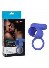 Синее эрекционное виброкольцо Silicone Rechargeable Endless Desires Enhancer - California Exotic Novelties - в Коврове купить с доставкой