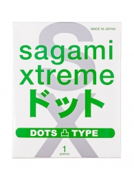 Презерватив Sagami Xtreme Type-E с точками - 1 шт. - Sagami - купить с доставкой в Коврове