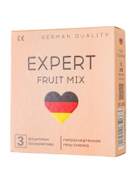 Ароматизированные презервативы EXPERT Fruit Mix - 3 шт. - Expert - купить с доставкой в Коврове