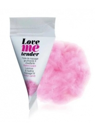 Съедобное согревающее массажное масло Love Me Tender Cotton Candy с ароматом сладкой ваты - 10 мл. - Love to Love - купить с доставкой в Коврове